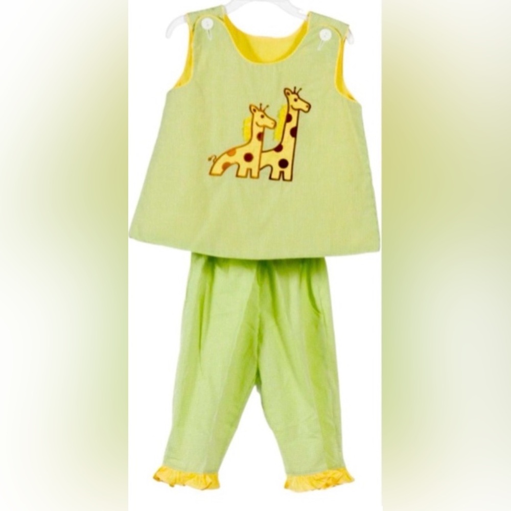 Wish Upon A Star Giraffe Two-Piece Set 4T NWOT | Toddler Zoo Outfit